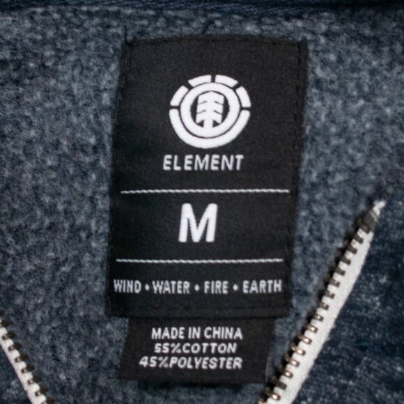 Element Colorblock Hoodie Jacket Mens Medium M Blue Gray Full Zip Skate RR13X - Picture 4 of 4